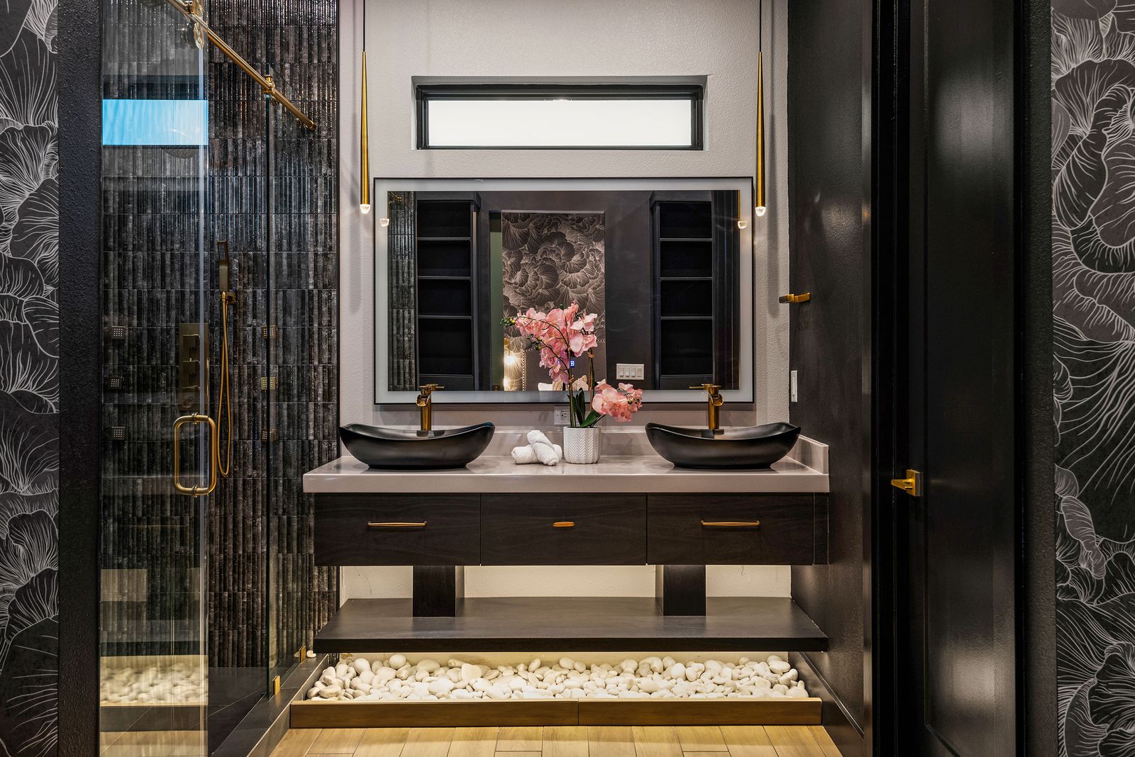 Comstock Avenue custom home — moody modern interior